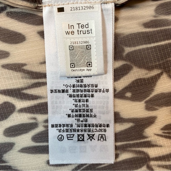 Ted Baker Bertei Ruffle Blouse with Metal Ball Trim Size 4 - Picture 12 of 14